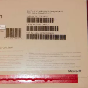 Лицензионная Microsoft Windows 7 Professional 64-bit(FQC-08297)