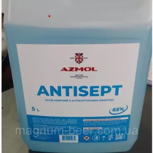 Дезинфектант Спиртовой для кожи рук 5 литров ANTISEPT - AZMOL British