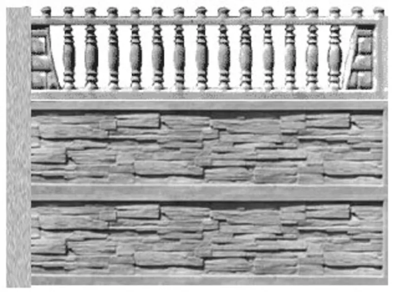 Бетонные еврозаборы фагот,  крым,  бут,  лоза в Запорожье. 5