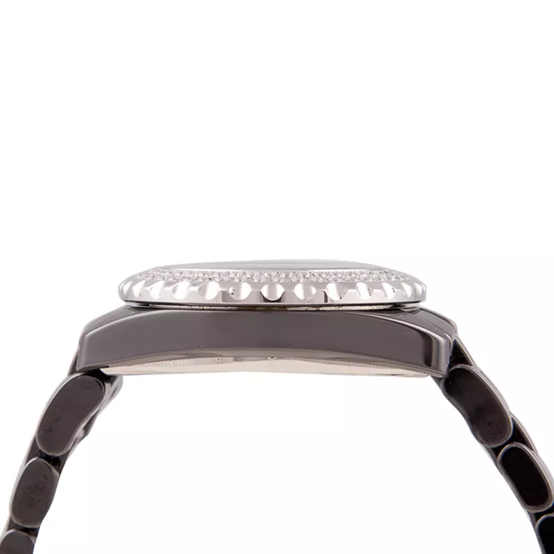 Женские изящные часы Chanel J12 Black Silver 3