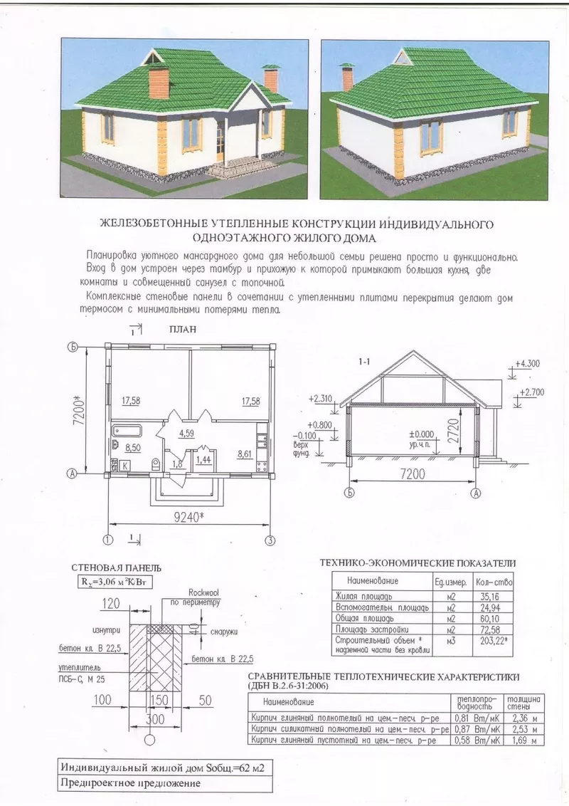 конструкции индивидуальных жилых домов 4
