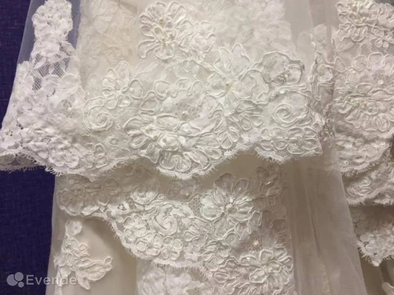 Шлейфовое свадебное платье 7