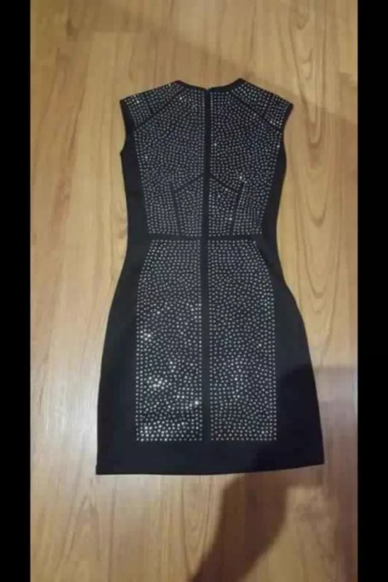Шикарное черное коктейльное мини платье