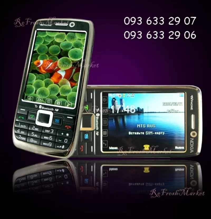 Nokia E71 TV (2 SIM карты,  цветное ТВ,  Java) 