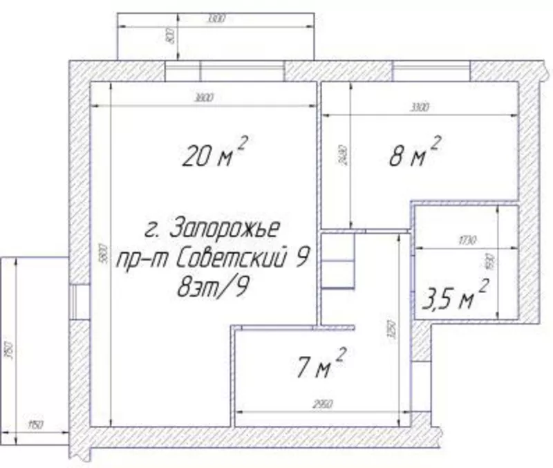 Продам 1-ю квартиру (полуторку)